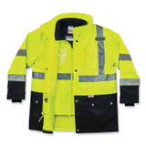 TENACIOUS HOLDINGS, INC. ergodyne® 25536 GloWear 8388 Class 3/2 Hi-Vis Thermal Jacket Kit, 2X-Large, Lime