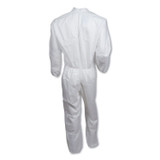 SMITH AND WESSON KleenGuard™ 46102 A30 Elastic Back and Cuff Coveralls, 4X-Large, White, 25/Carton