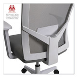 ALERA Workspace by WS42B47 Mesh Back Fabric Task Chair, Supports Up to 275 lb, 17.32" to 21.1" Seat Height, Gray Seat, Gray Back