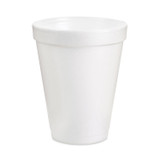 DART 12JP24 Small Foam Drink Cups, 12 oz, White, 24/Bag, 12 Bags/Carton