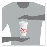 DART 20J16C Coca-Cola Foam Cups, 20 oz, White/Red, 25/Bag, 20 Bags/Carton