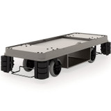 SUNCAST CORPORATION Commercial® HKC2052 Partially Assembled Premium Housekeeping Cart, Plastic, 1 Shelf, 24 x 62.13 x 49.75, Platinum