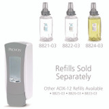GO-JO INDUSTRIES PROVON® 8871-06CT ADX-12 Dispenser, 1,250 mL, 4.64 x 3.94 x 11.89, Gray/White, 6/Carton