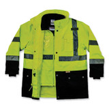 TENACIOUS HOLDINGS, INC. ergodyne® 25539 GloWear 8388 Class 3/2 Hi-Vis Thermal Jacket Kit, 5X-Large, Lime