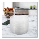 DART C64BL PresentaBowls Clear Flat Lids, 7.2" Diameter x 0.4" h, Plastic, 252/Carton