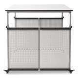 LUXOR WORKSPACES, LLC DTTB001 MBS Classroom Science Lab Makerspace Table, Rectangular, 60.25 x 39.25 x 38, White Top, Gray Base/Legs