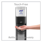 GO-JO INDUSTRIES PURELL® 7316DSSLV MESSENGER ES6 Graphite Panel Floor Stand with Dispenser, 1,200 mL, 16.75 x 6 x 40, Graphite/Silver