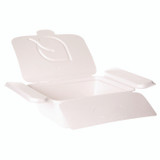 ECO-PRODUCTS,INC. EPFSC35NFA Vanguard Folia Renewable and Compostable Take-Out Container, 3 Compartments, 35 oz, 5.8 x 6.9 x 2.5, White, Sugarcane, 300/CT