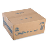 AMERCAREROYAL RPPBB6 T-Shirt Bags, Cut-Out Handles, 11.5" x 6.5" x 21.5", Black, 1,000/Carton