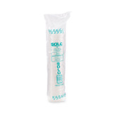 DART SOLO® DF120090 Flat-Top Dome PET Plastic Lids, For 12 oz Containers, 4.34" Diameter x 1.5" h, Clear, 1,000/Carton