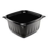 DART B16SB PresentaBowls Pro Black Square Bowls, 16 oz, 5 x 5 x 2.5, Plastic, 63/Bag, 8 Bags/Carton