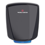 WORLD DRYER CORPORATION Q162A2 VERDEdri Hand Dryer, 120 V, 3.9 x 12.25 x 14.5, Black