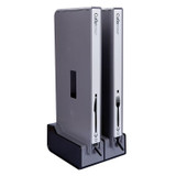 WNA, INC. 2TWRBASE Cutlerease Base, Holds 2 Dispensers, 10.25 x 11 x 5.25, Gray/Black