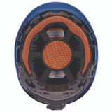 TENACIOUS HOLDINGS, INC. ergodyne® 60289 Skullerz 8977LED Class C Safety Helmet with LED Light and Adjustable Venting, 6-Point Ratchet Suspension, Blue