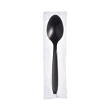 DART SOLO® RSK3 Reliance Mediumweight Cutlery, Spoon, Plastic, Black, 1,000/Carton