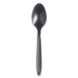 DART SOLO® RSK3 Reliance Mediumweight Cutlery, Spoon, Plastic, Black, 1,000/Carton