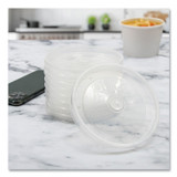 DART SOLO® LPH432-0090 Polypropylene Vented Food Container Lids, Recessed, For 32 oz Food Containers, Clear, Plastic, 1,000/Carton