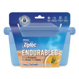 SC JOHNSON Ziploc® 339968 Endurables Resusable Silicone Container, 2 Cups, 4.4 x 3.6 x 6.7, Clear, 4/Carton