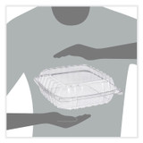 DART PET95PST1 ClearSeal Hinged-Lid Plastic Containers, 9.3 x 8.83 x 3, Clear, 200/Carton
