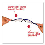 SMITH AND WESSON KleenGuard™ 47384 Nemesis Safety Glasses, Metallic Blue Frame, Clear Anti-Fog Lens, 12/Box