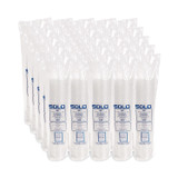 DART SOLO® 640TP Non-Vented Cup Lids, Fits 12 oz Cold Cups, Plastic, Clear, 2,500/Carton