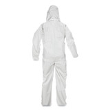 SMITH AND WESSON KleenGuard™ 41509 A45 Liquid/Particle Protection Surface Prep/Paint Coveralls, Hood, Elastic Wrist/Ankles, 4XL, White, 25/Carton