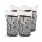 DART 9CPBQR Quiet Classic Laminated Foam Dinnerware, 3-Compartment Plate, 9" dia, Black, 125/Sleeve, 4 Sleeves/Carton