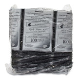 DART 90HTPFB3R Insulated Foam Hinged Lid Containers, 3 Compartments, 9.01" x 9.4" x 3.1", Black, 200/Carton