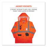 TENACIOUS HOLDINGS, INC. ergodyne® 25336 GloWear 8376K Lightweight HV Rain Suit, 2X-Large, Orange