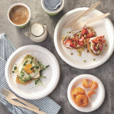 PACTIV EVERGREEN CORPORATION MC50010PFREE EarthChoice PFAS Free Compostable Dinnerware, Plate, Sugarcane, 10.25" dia, Natural, 500/Carton