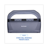 BOARDWALK TS510SBBWEA Toilet Seat Cover Dispenser, 17.25 x 3.13 x 11.75, Smoke