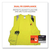 TENACIOUS HOLDINGS, INC. ergodyne® 21465 GloWear 8261FRHL Class 2 Dual Compliant FR Hook and Loop Safety Vest, Large/X-Large, Lime