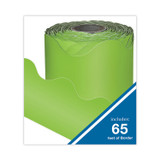 CARSON-DELLOSA EDUCATION 108468 Rolled Borders, Scalloped Border, Back to School, 2.25" x 65 ft, Lime