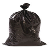 WEBSTER INDUSTRIES Classic B60790196 Linear Low-Density Can Liners, 60 gal, 0.9 mil, 38 x 58, Black, 10 Bags/Roll, 10 Rolls/Carton