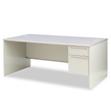 HON COMPANY 38293RG2Q 38000 Series Right Pedestal Desk, 72" x 36" x 29.5", Light Gray