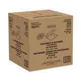 DART 95HT1 Insulated Foam Hinged Lid Containers, 9.3 x 9.5 x 3, White, 200/Pack, 2 Packs/Carton