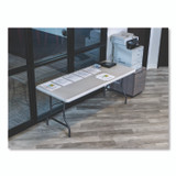 ICEBERG ENTERPRISES 65223 IndestrucTable Industrial Folding Table, Rectangular, 72" x 30" x 29", Platinum