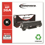 INNOVERA B436A Remanufactured Black Toner, Replacement for 36A (CB436A), 2,000 Page-Yield