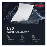 KIMBERLY-CLARK PROFESSIONAL WypAll® 05812 L30 Towels, Quarter Fold, 12.5 x 12, 90/Polypack, 12 Polypacks/Carton