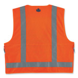 TENACIOUS HOLDINGS, INC. ergodyne® 21419 GloWear 8250Z Class 2 Surveyors Zipper Vest, Polyester, 4X-Large/5X-Large, Orange