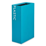 SAFCO PRODUCTS 9448BU Mixx Recycling Center Rectangular Receptacle, 29 gal, Steel, Blue