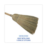 BOARDWALK 932CEA Warehouse Broom, Corn Fiber Bristles, 56" Overall Length, Natural