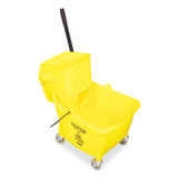 IMPACT PRODUCTS, LLC 7Y/2636-3Y Side-Press Wringer and Plastic Bucket Combo, 12 to 32 oz, Yellow