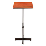NATIONAL PUBLIC SEATING Oklahoma Sound® 70CH Portable Presentation Lectern Stand, 20 x 18.25 x 44, Cherry