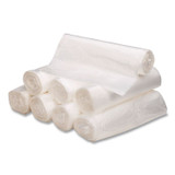 WEBSTER INDUSTRIES Classic Clear 243115C Linear Low-Density Can Liners, 16 gal, 0.6 mil, 24" x 33", Clear, 25 Bags/Roll, 20 Rolls/Carton