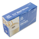 AMERCAREROYAL R825CT Wood Stir Sticks, 7.5" Long, 500/Box, 10 Boxes/Carton