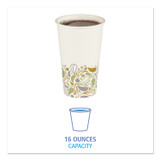 BOARDWALK DEER16HCUP Deerfield Printed Paper Hot Cups, 16 oz, 50/Sleeve, 20 Sleeves/Carton