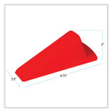 MASTER CASTER COMPANY 00965 Giant Foot Doorstop, No-Slip Rubber Wedge, 3.5w x 6.75d x 2h, Safety Orange