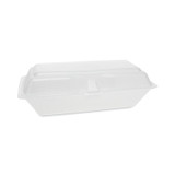 PACTIV EVERGREEN CORPORATION 0TH10099Y000 Foam Hinged Lid Containers, Single Tab Lock Hoagie, 9.75 x 5 x 3.25, White, 560/Carton