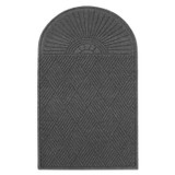 MILLENNIUM MAT COMPANY Guardian EGDSF030604 EcoGuard Diamond Floor Mats, Rectangular with Single Fan, Charcoal Gray Carpeted Surface, 72" x 36"